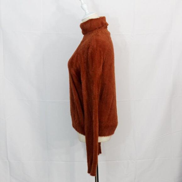 Nordstrom Halogen Turtleneck Faux Fur Sweater Size S - Picture 3 of 5
